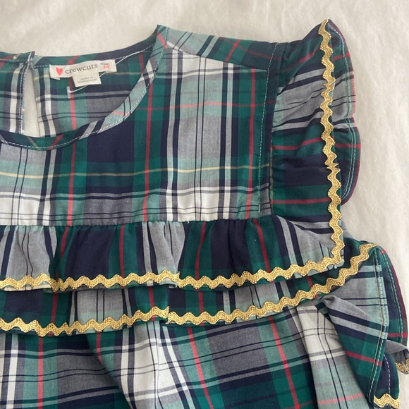 Crewcuts plaid ruffle top - Picture 2 of 3